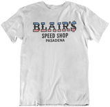 BLAIRS SPEED SHOP Pasadena White Tee T-Shirt