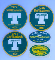 NHRA SPORTNATIONALS Bowling Green KY Decal Lot 1975-1981