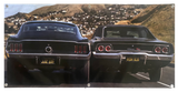 BULLITT MOVIE Chase Scene Shop Garage Banner Mustang Charger