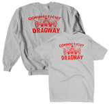 CT DRAGWAY Connecticut Gray Holiday Tee/Crew Sweatshirt Bundle Combo