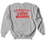 CT DRAGWAY Connecticut Gray Holiday Tee/Crew Sweatshirt Bundle Combo