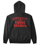 CT DRAGWAY Connecticut 1960's Dragster Logo Hoodie Sweatshirt