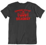 CT DRAGWAY Connecticut 1960's Dragster Logo Black
