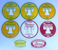 NHRA SPRINGNATIONALS Columbus Ohio Decal Lot 1980-1986