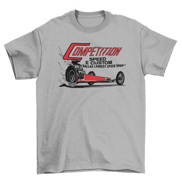 COMPETITION Speed & Custom Dallas Speed Shop Gray Tall Tee