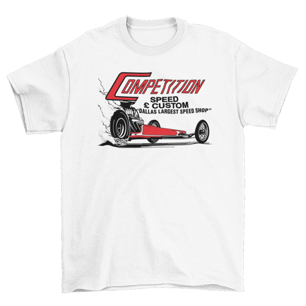 COMPETITION Speed & Custom Dallas Speed Shop White Tall Tee