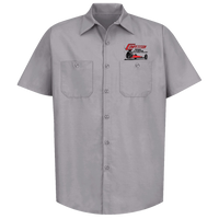 COMPETITION Speed & Custom Dallas Speed Shop Gray Button Down Shop Shirt