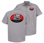 CRANE CAMS Top Eliminator Gray Button Down Work Shirt