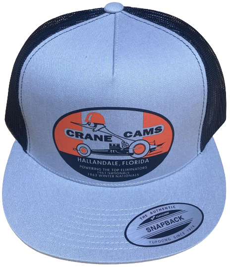 CRANE CAMS Top Eliminator Trucker Hat Silver/Black