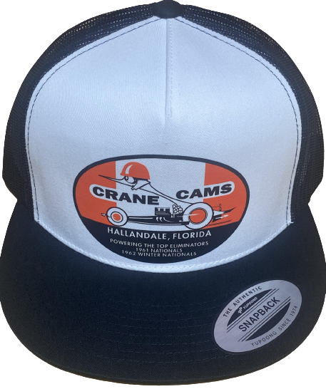 CRANE CAMS Top Eliminator Trucker Hat White/Black