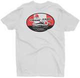 CRANE CAMS 1962 Eliminator Logo White Tee T-Shirt