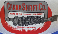 CRANKSHAFT CO. Home of the Original Strokers Royal/White Trucker Hat