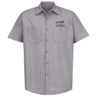 CRANKSHAFT CO. Welded Strokers Gray Button Down Shop Shirt
