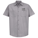 CRANKSHAFT CO. Welded Strokers Gray Button Down Shop Shirt