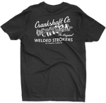 CRANKSHAFT CO. Welded Strokers Black Tee T-Shirt