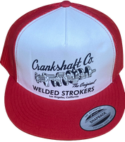 CRANKSHAFT CO. Welded Strokers Trucker Hat Red/White
