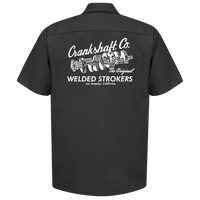 CRANKSHAFT CO. Welded Strokers Black Shop Shirt
