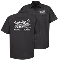 CRANKSHAFT CO. Welded Strokers Black Shop Shirt