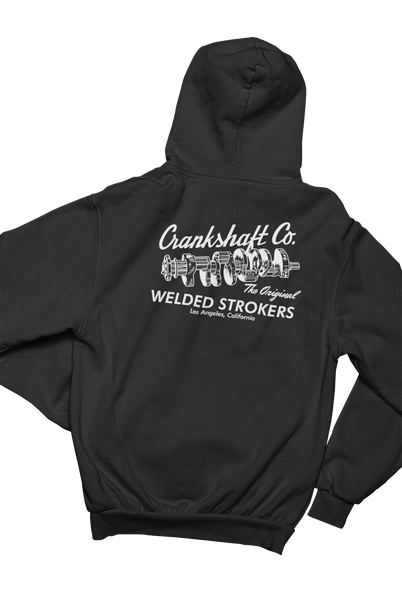 CRANKSHAFT CO. Welded Strokers Black Hoodie Sweatshirt Pullover