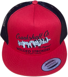 CRANKSHAFT CO. Welded Strokers Trucker Hat Red/Black
