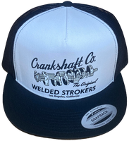 CRANKSHAFT CO. Welded Strokers Trucker Hat White Panel