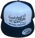 CRANKSHAFT CO. Welded Strokers Trucker Hat White Panel