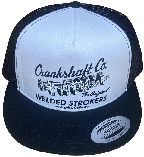 CRANKSHAFT CO. Welded Strokers Trucker Hat White Panel