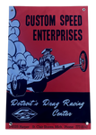 CUSTOM SPEED ENTERPRISES Speed Shop Wall Banner