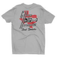 CUSTOM AUTOMOTIVE Speed Specialties Texas Gray Tee T-Shirt
