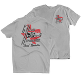 CUSTOM AUTOMOTIVE Speed Specialties Texas Gray Tee T-Shirt