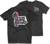 CYCLONE PURPLE HORNIES Black Tall Tee T-Shirt