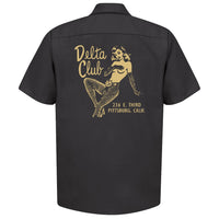 DELTA CLUB 1950's Burlesque Club Black Shop Shirt