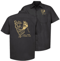 DELTA CLUB 1950's Burlesque Club Black Shop Shirt