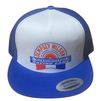 DEMPSEY WILSON Racing Cams Royal White Trucker Hat
