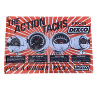 DIXCO TACHOMETER The Action Tachs Wall Banner