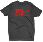 DRAG NEWS Magazine Dragster Logo Black Tall Tee