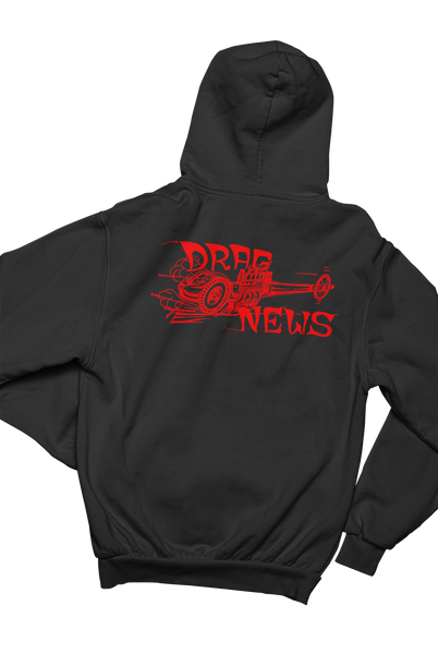 DRAG NEWS Dragster Logo Black Hoodie Sweatshirt Pullover