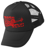 DRAG NEWS Dragster Black Trucker Hat Vintage Logo