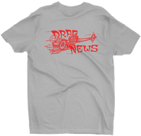 DRAG NEWS Magazine Dragster Logo Gray Tall T-Shirt