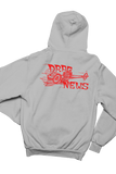 DRAG NEWS Dragster Logo Gray Hoodie Sweatshirt Pullover