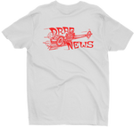 DRAG NEWS Magazine Dragster Logo White Tall Tee