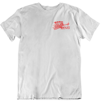DRAG NEWS Magazine Dragster Logo White Tall Tee