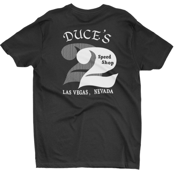 DUCES SPEED SHOP Las Vegas Nevada Black Tee