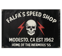 FALFA'S SPEED SHOP Modesto CA 1962 Garage Banner