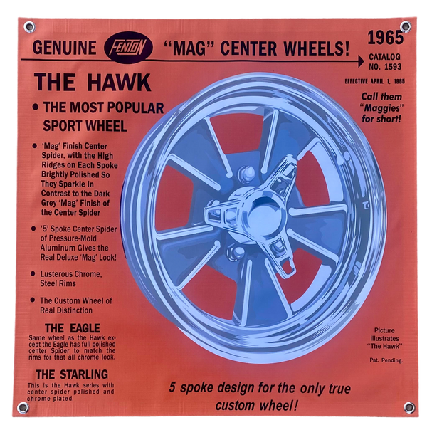 FENTON THE HAWK Mag Center Wheel Ad Banner