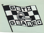 GETZ GEARED Original Vintage Water Slide Decal