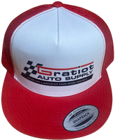 GRATIOT AUTO SUPPLY Speed Shop Red/White Trucker Hat
