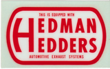 HEDMAN HEADERS Original Vintage Water Slide Decals Decal Set (2)