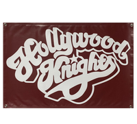 HOLLYWOOD KNIGHTS Car Club Garage Banner