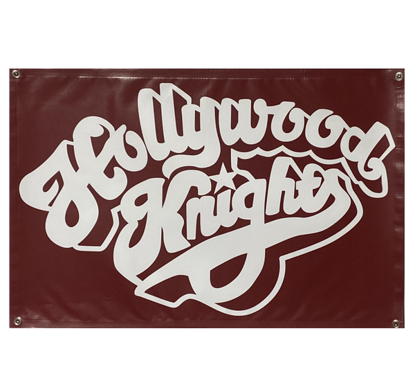 HOLLYWOOD KNIGHTS Car Club Garage Banner